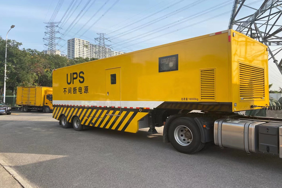 平坝发电机租赁施工现场